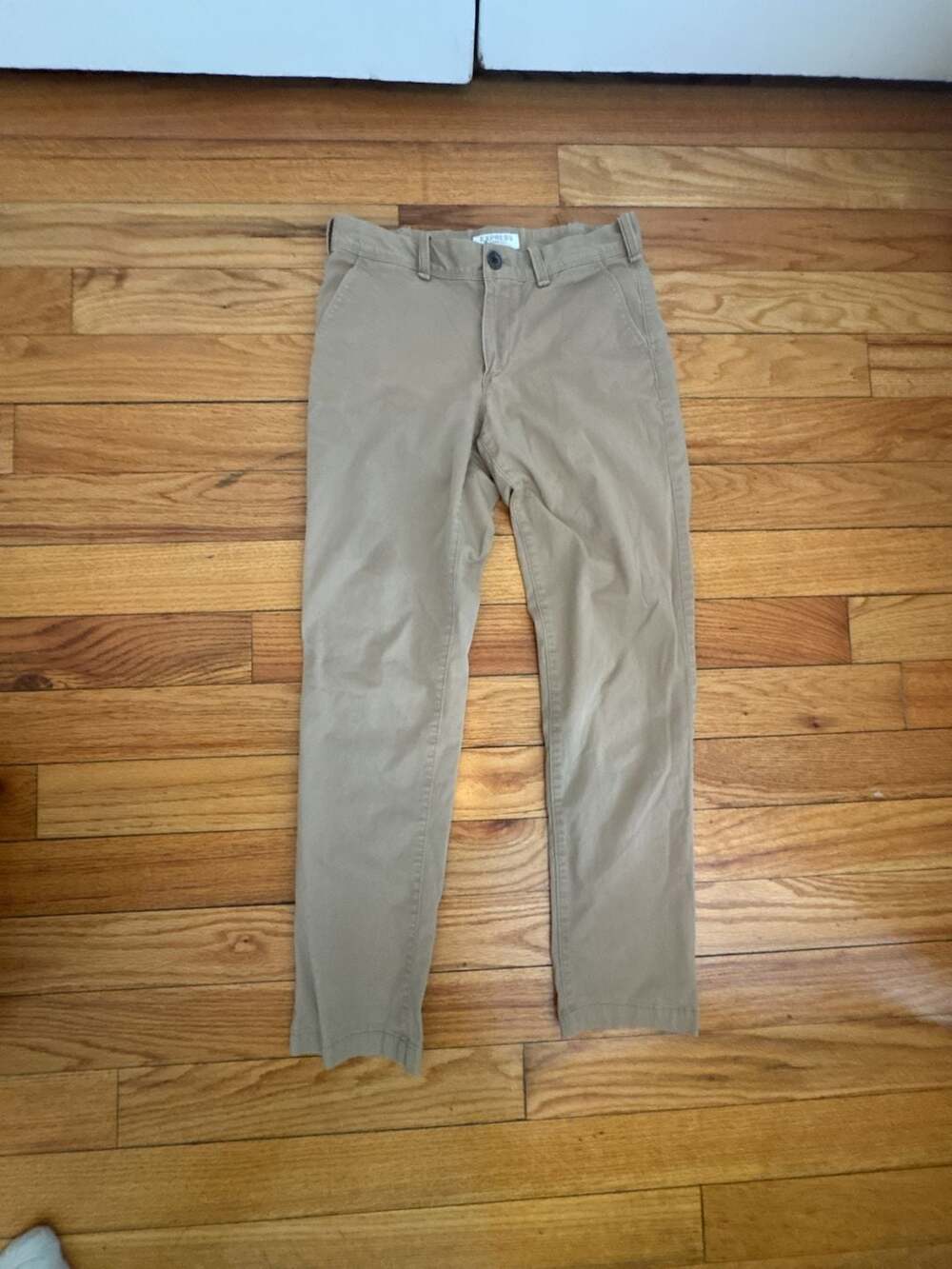Express Skinny Fit Hayden Khaki Chino Pants